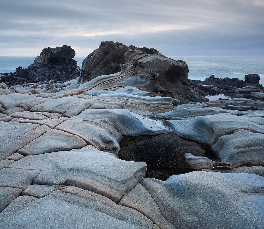 Sandstone, Salt Point State Park, Sonoma Coast, California, USA