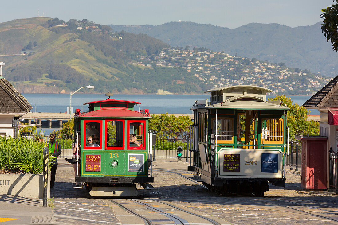Hyde Street, Cable Car, San Francisco, Californien, USA