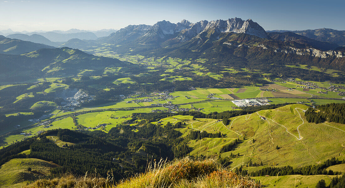 Blick vom Kitzbühler Horn, Wilder Kaiser, Tirol, Österreich