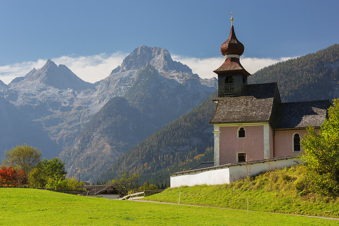 Kapelle in Au, Loferer Steinberge, Lofer, Salzburg, Österreich