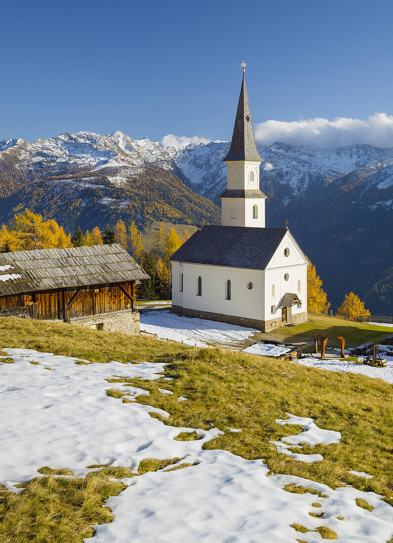 Church Marterle, Rangersdorf, Mölltal, Kreuzeckgruppe, Hohe Tauern, Carinthia, Austria