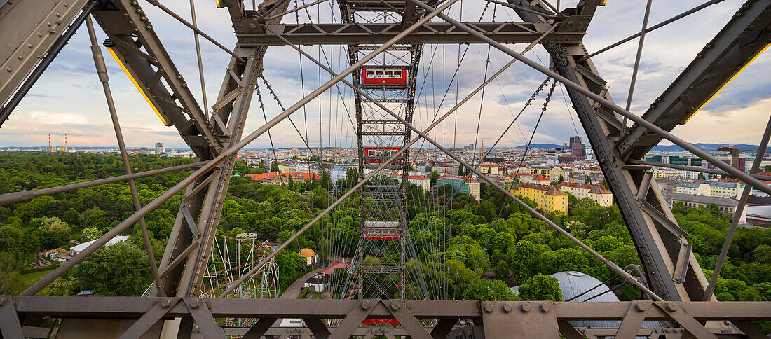 Giant Ferris Wheel, Gondolas, Vienna Prater, 2nd District, Vienna, Austria