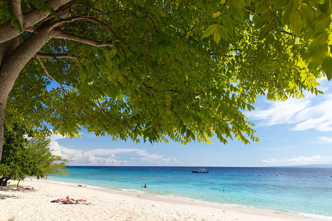 Weißer Sandstrand, Gili Meno, Lombok, Indonesien