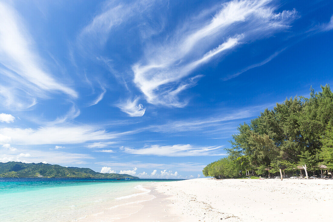 Weißer Sandstrand, Gili Meno, Lombok, Indonesien