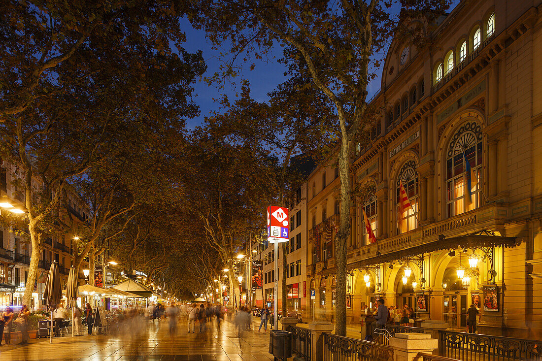 Gran Teatre del Liceu, opera house, La Rambla, Las Ramblas, Les Rambles, boulevard, Ciutat Vella, old town, Barcelona, Catalunya, Catalonia, Spain, Europe