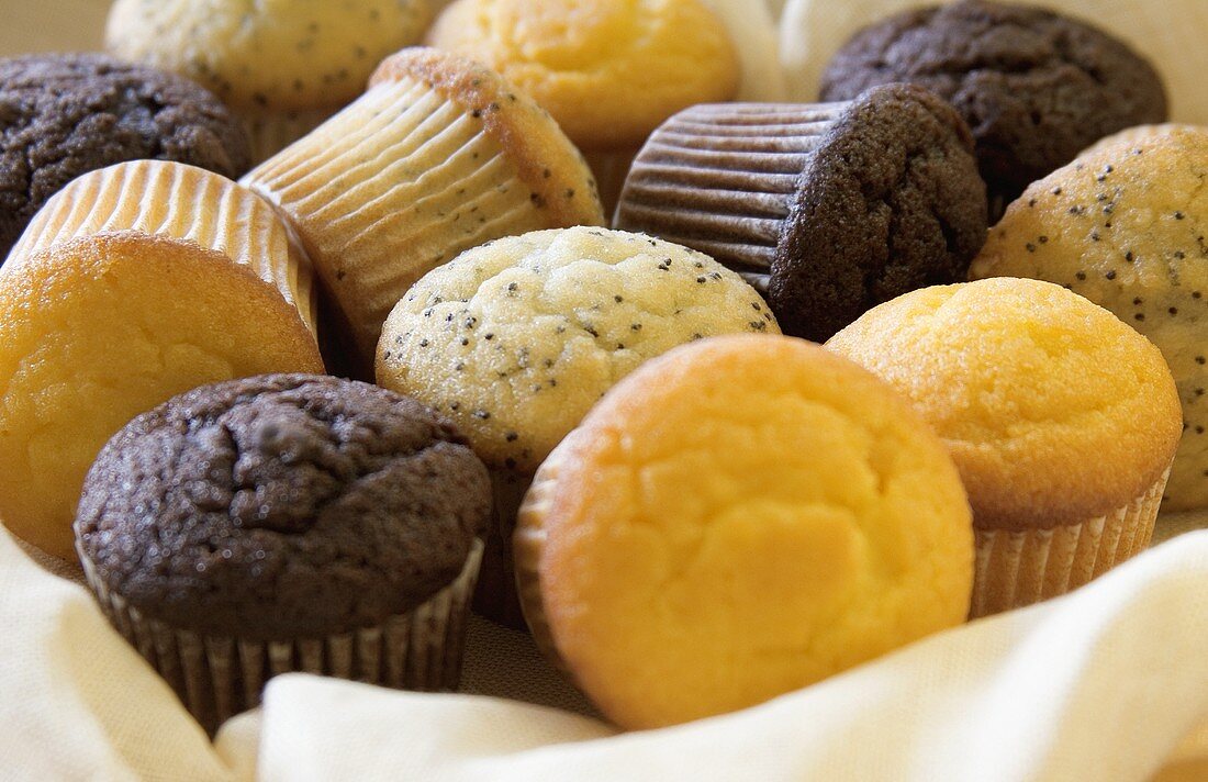 Verschiedene Sorten Muffins