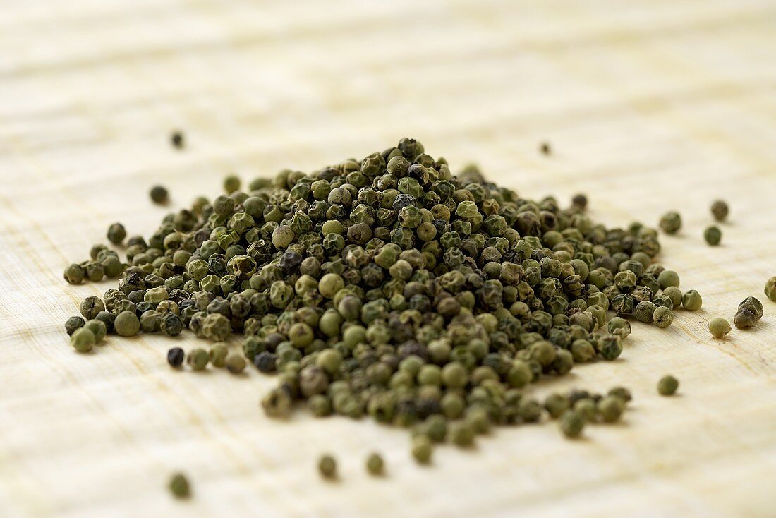 Pile of Green Peppercorns