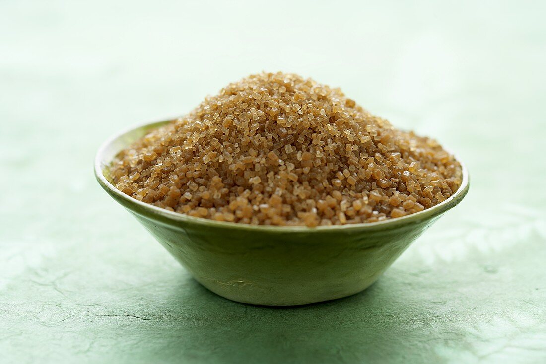 Bowl of Raw Cane Sugar