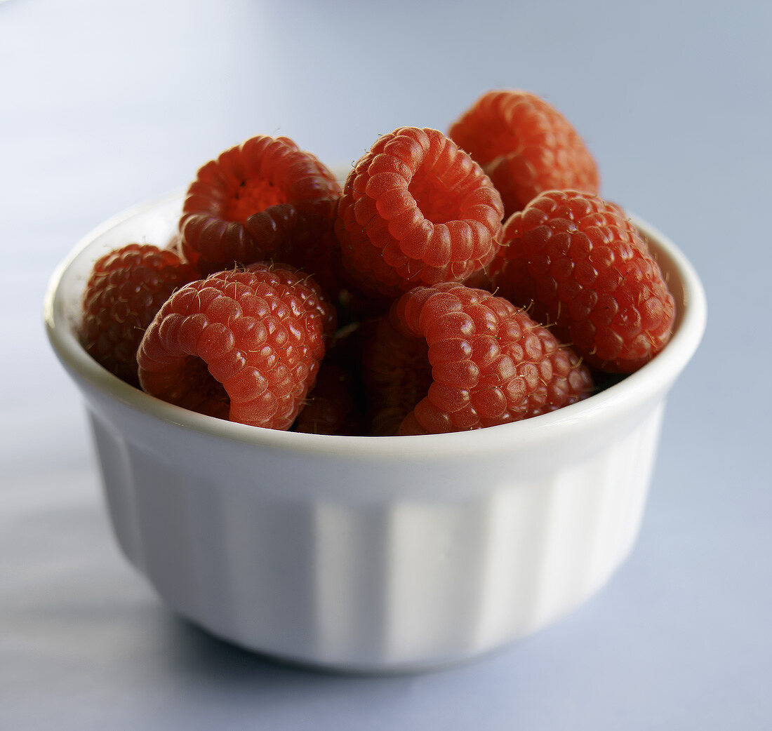 Small Bowl of Fresh Raspberries