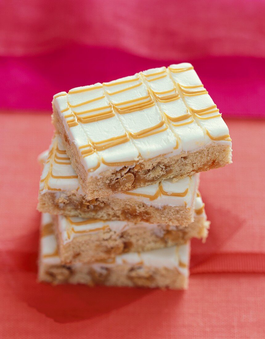 Frosted Butterscotch Bars, Stacked