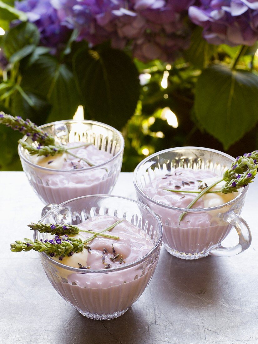 Three Cups of Lavender Pudding