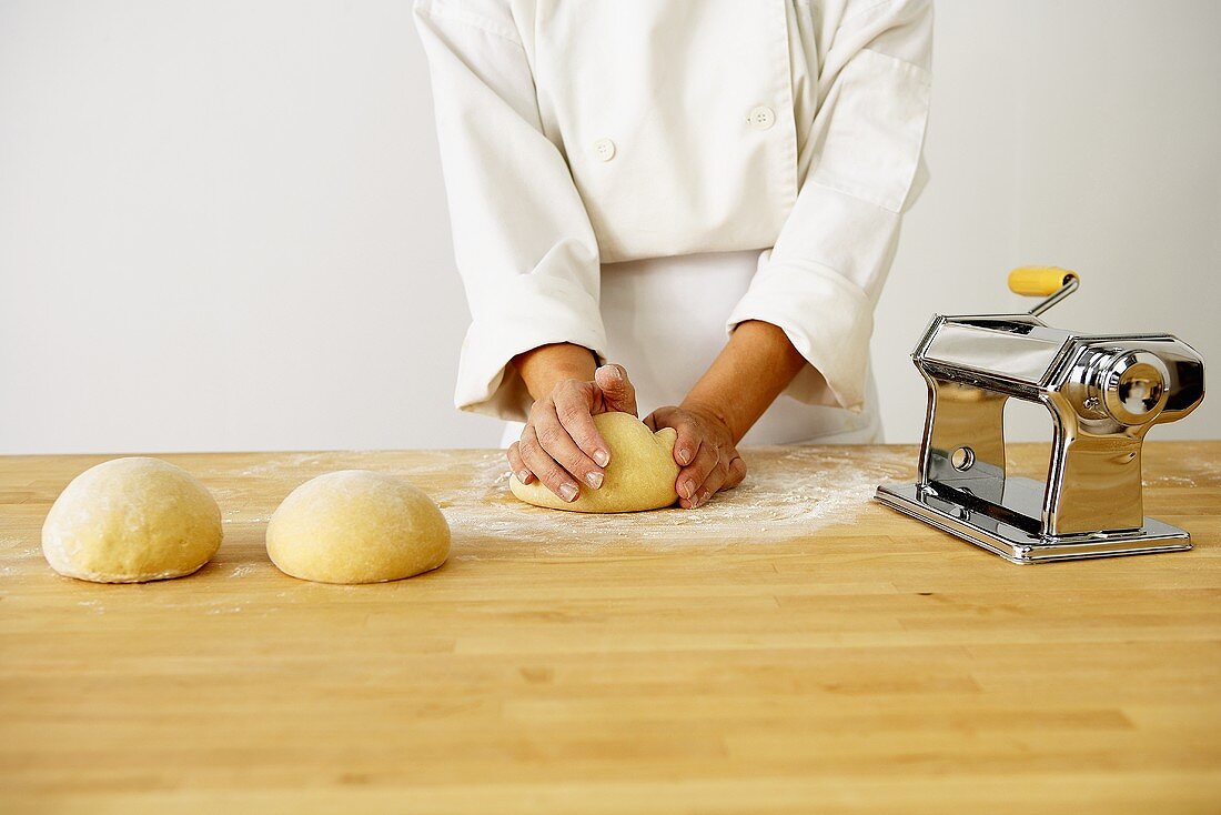 Making Pasta Dough: Forming the Dough into Balls