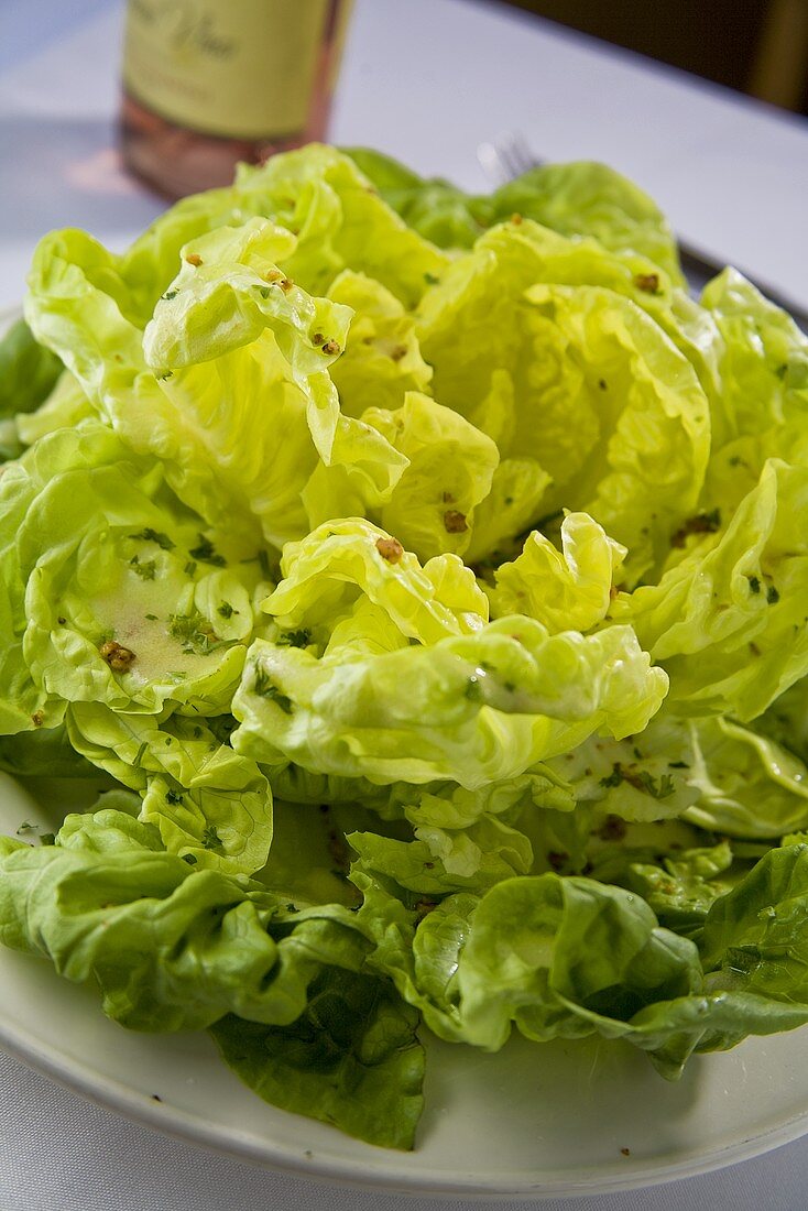 Lettuce with Fruity Grape Dressing