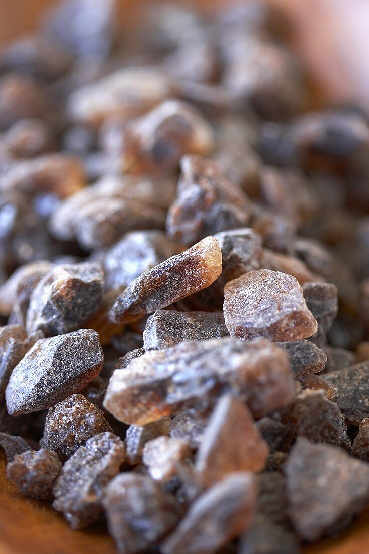 Brown Belgian Rock Candy Sugar, Close Up