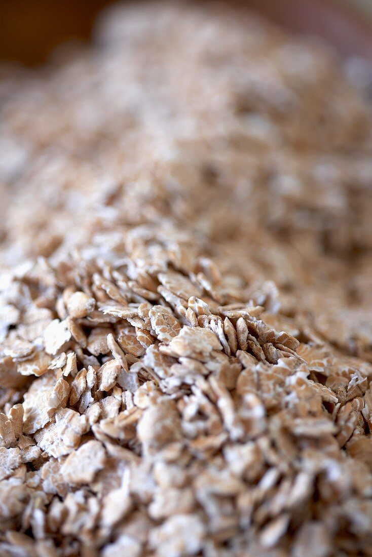 Flaked Wheat, Close Up