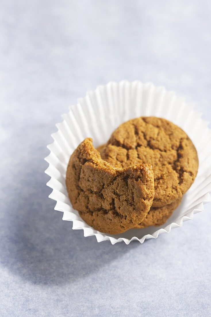 Ginger Snaps in a Paper Cup, One Bitten