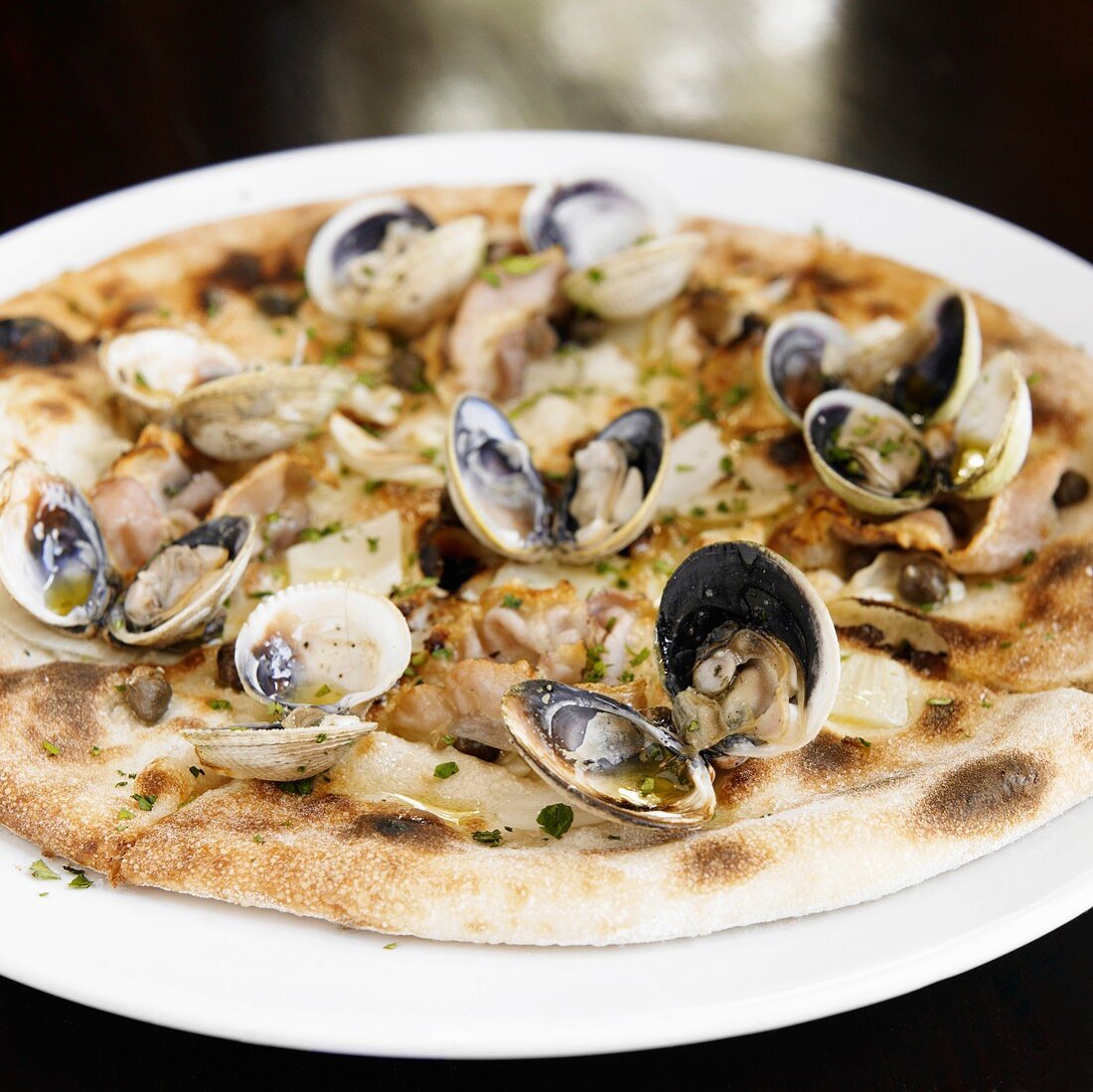 Clam and Garlic Pizza