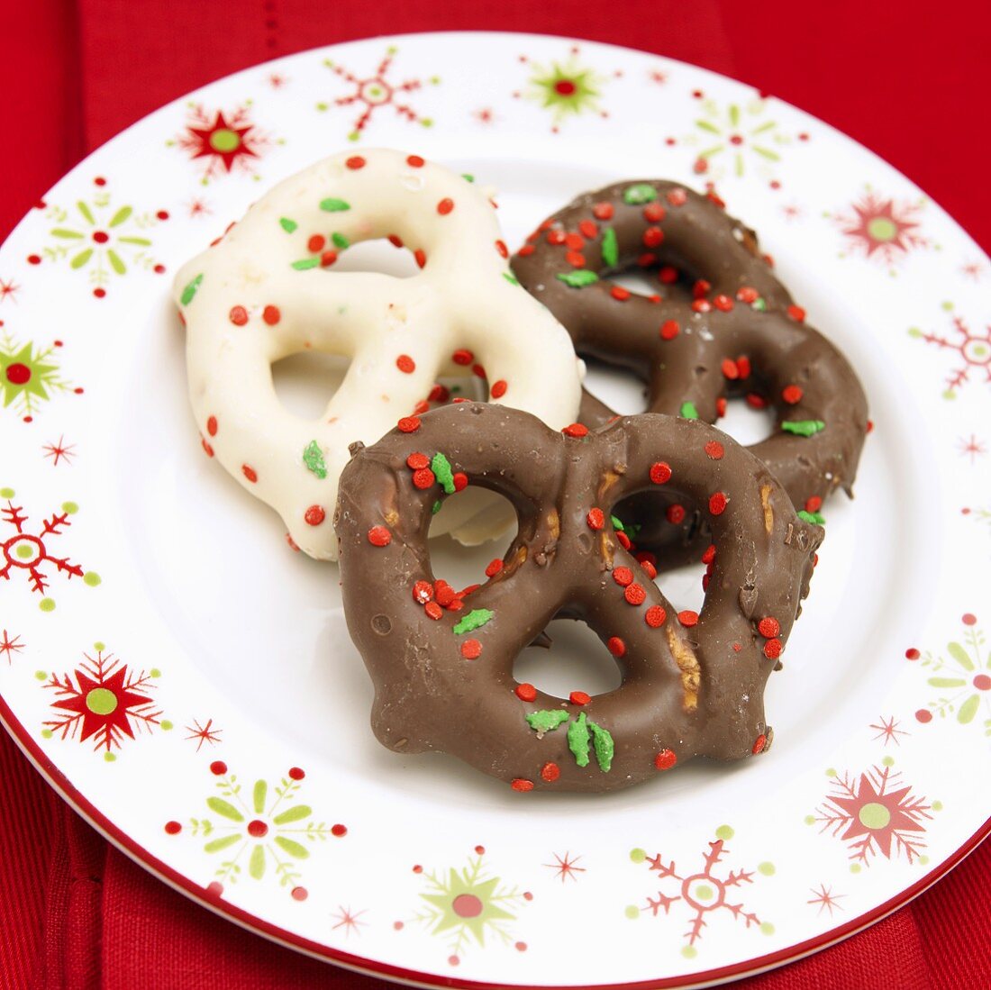 Milk Chocolate and White Chocolate Covered Pretzels