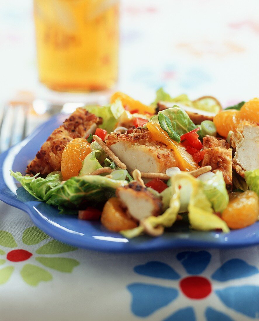 Firecracker Chicken Salad with Mandarin Oranges