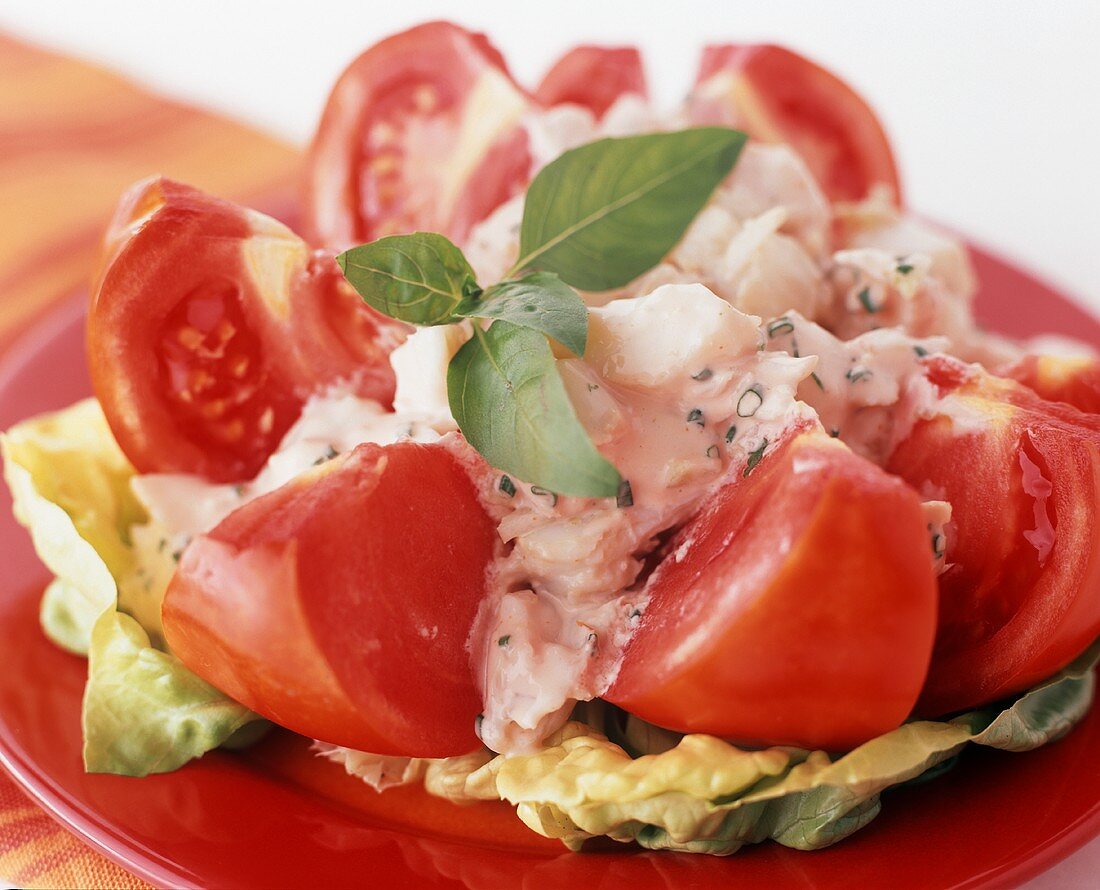 Tomaten-Krabben-Salat