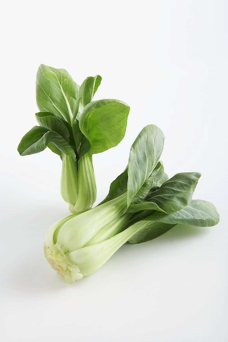 Twp Heads of Bok Choy