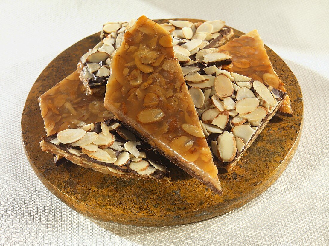 Chocolate Honey Almond Crunch Bark