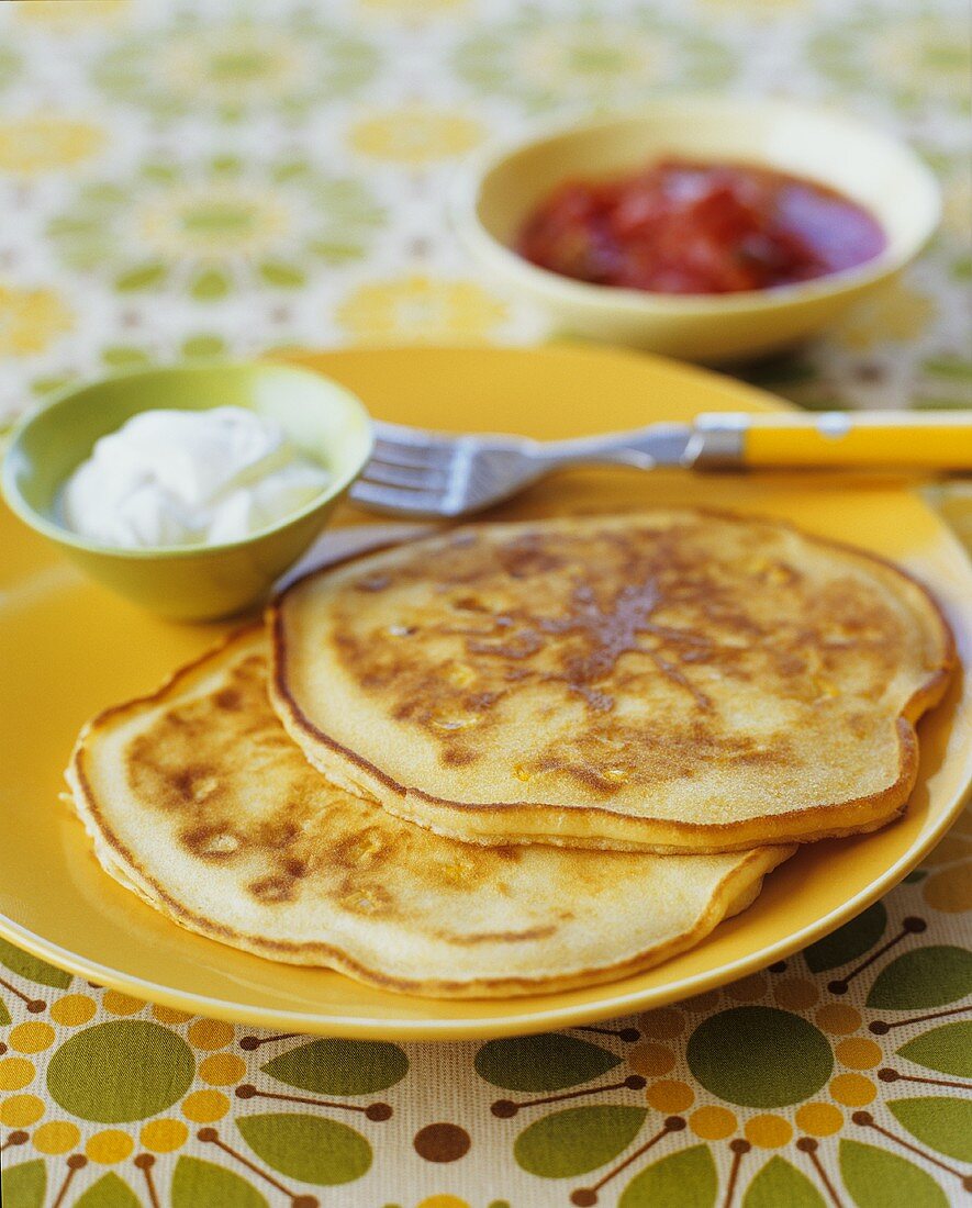 Two Pancakes on a Plate