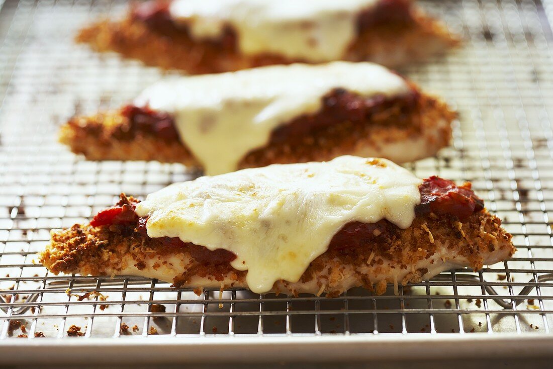 Chicken Parmesan on Baking Pan