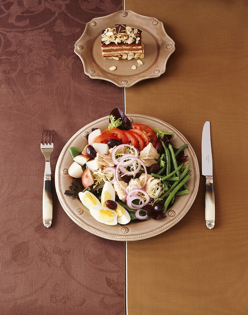 Nicoise Salad with Tiramisu