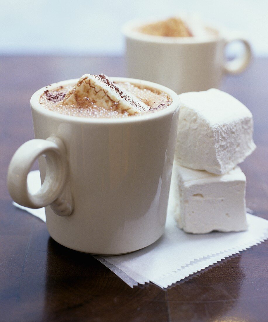 Mug of Hot Chocolate with Homemade Marshmallows