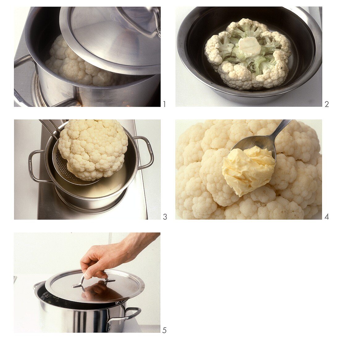 Boiling cauliflower