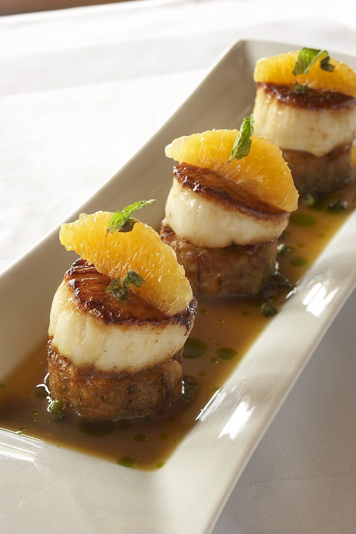 Citrus Scallop Hors d'oeuvres