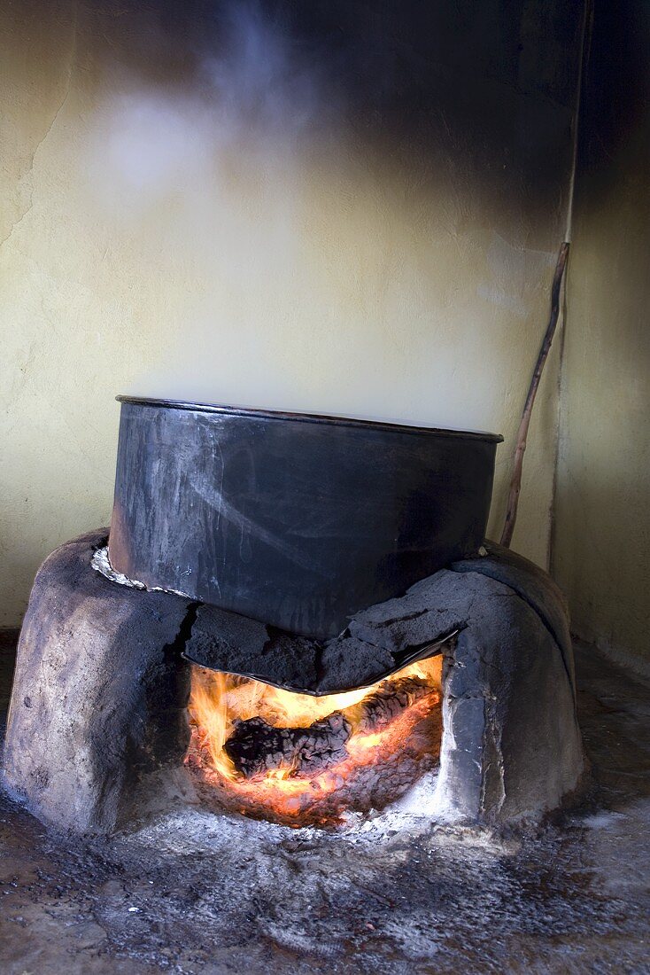 Cauldron for Cooking Carob Syrup