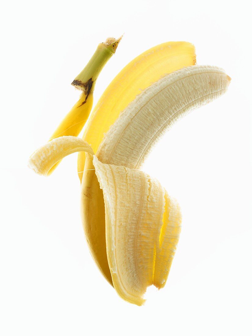 Partially Peeled Banana