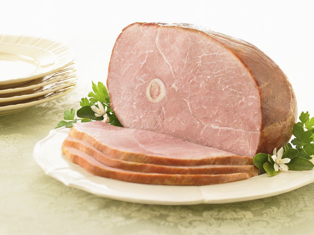 Partially Sliced Ham