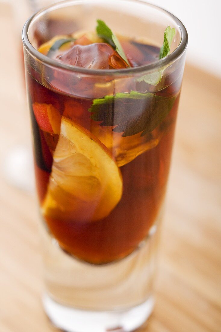 Glass of Pimms with Fruit