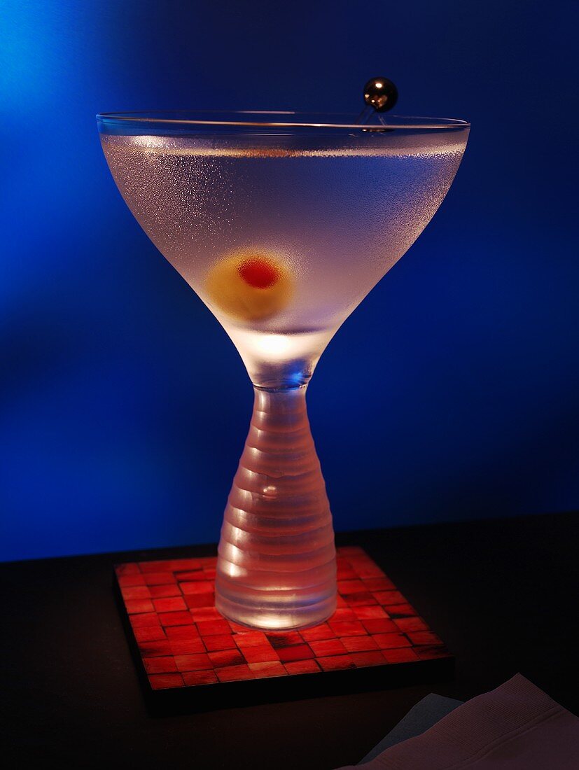 Martini on Coaster