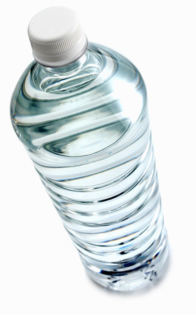 Bottle of Water on White Background