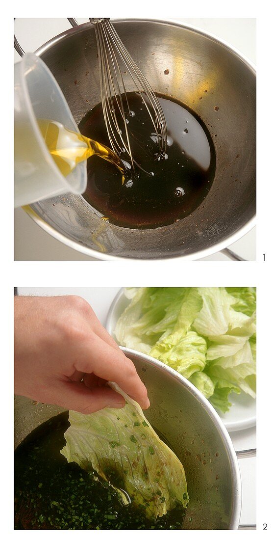 Making salad sauce