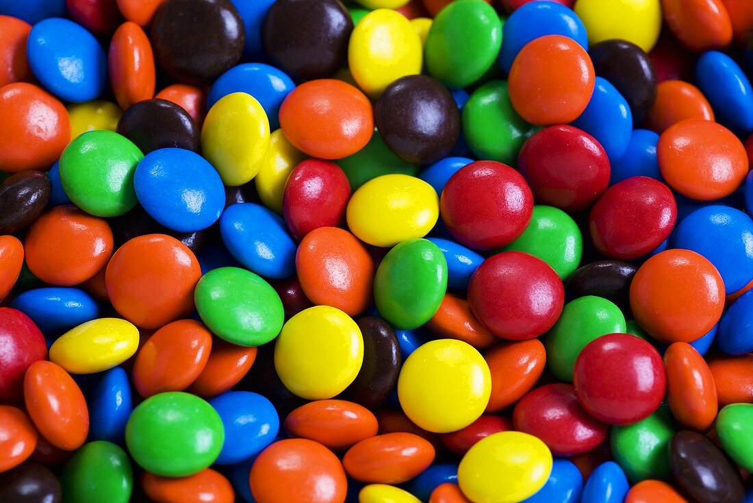 Colorful Candy Coated Chocolate Candy
