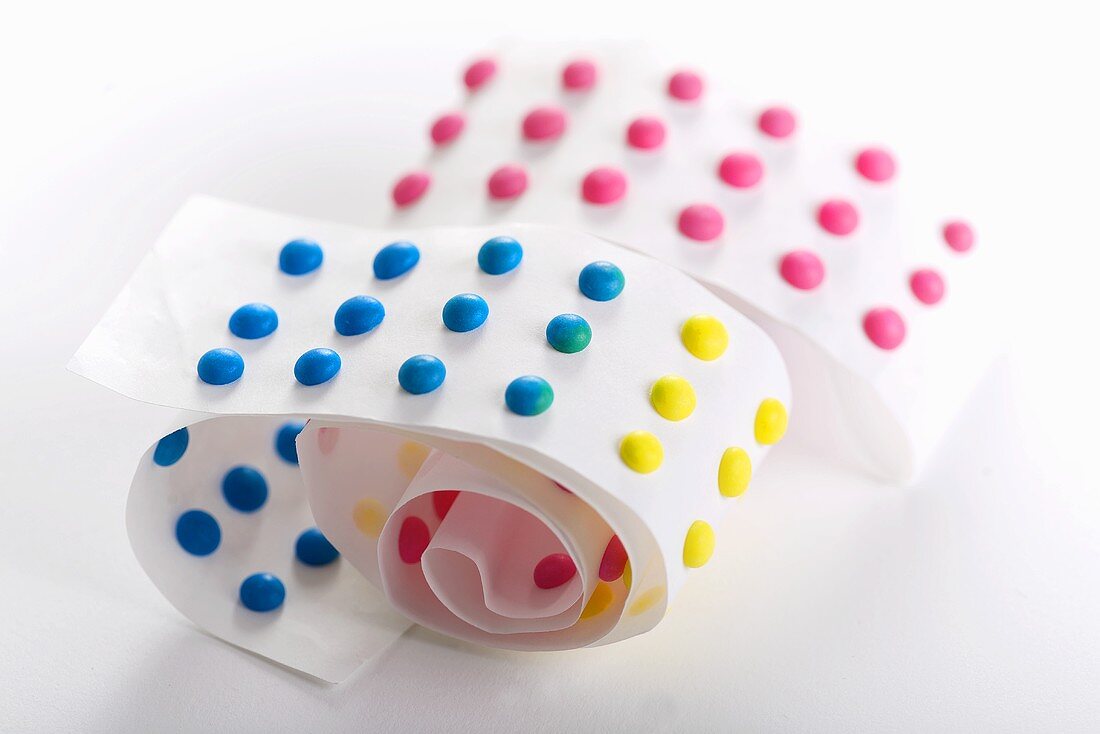 Two Paper Rolls of Candy Dots
