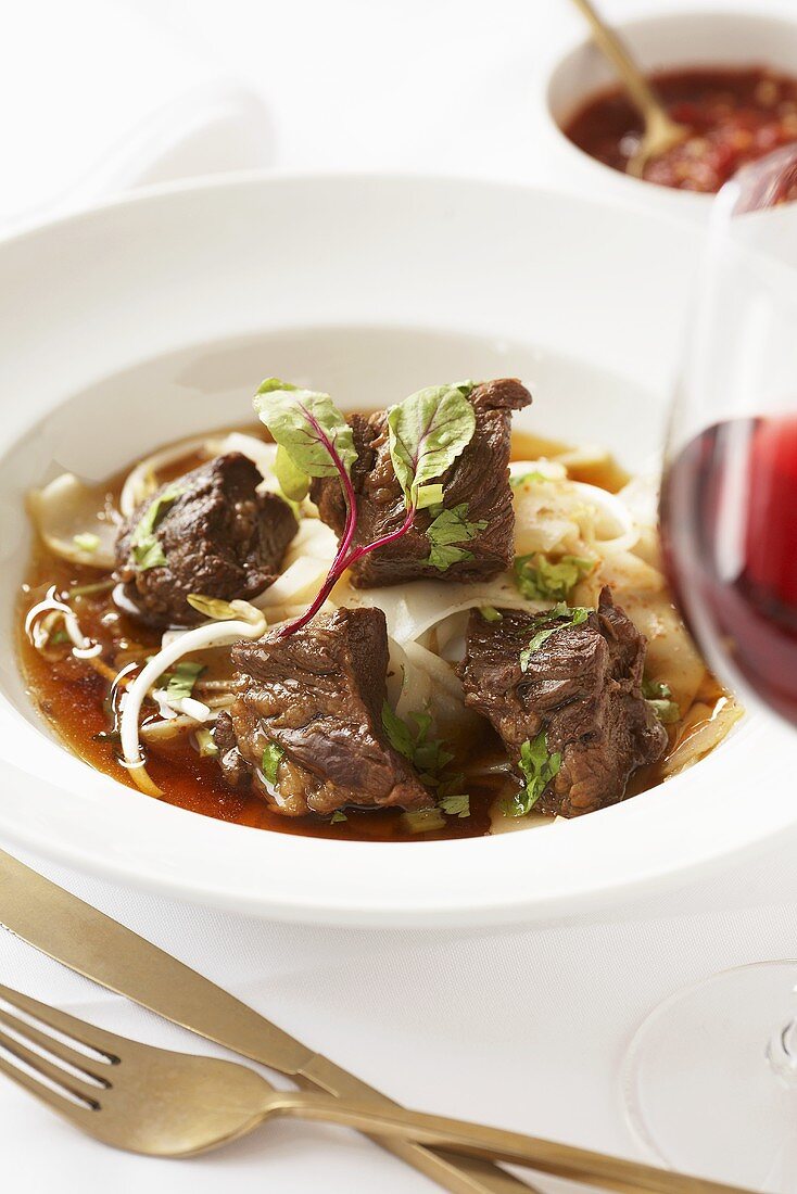 Bowl of Beef Stew with Red Wine