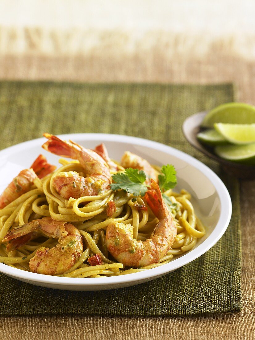 Linguine mit Shrimps