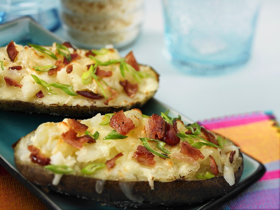 Baked Potatoes mit Bacon