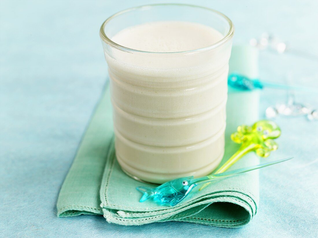 Coconut Smoothie in a Glass
