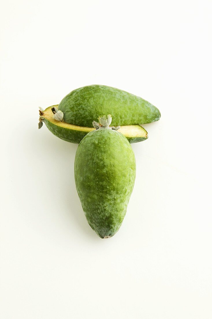 Feijoa on a White Background