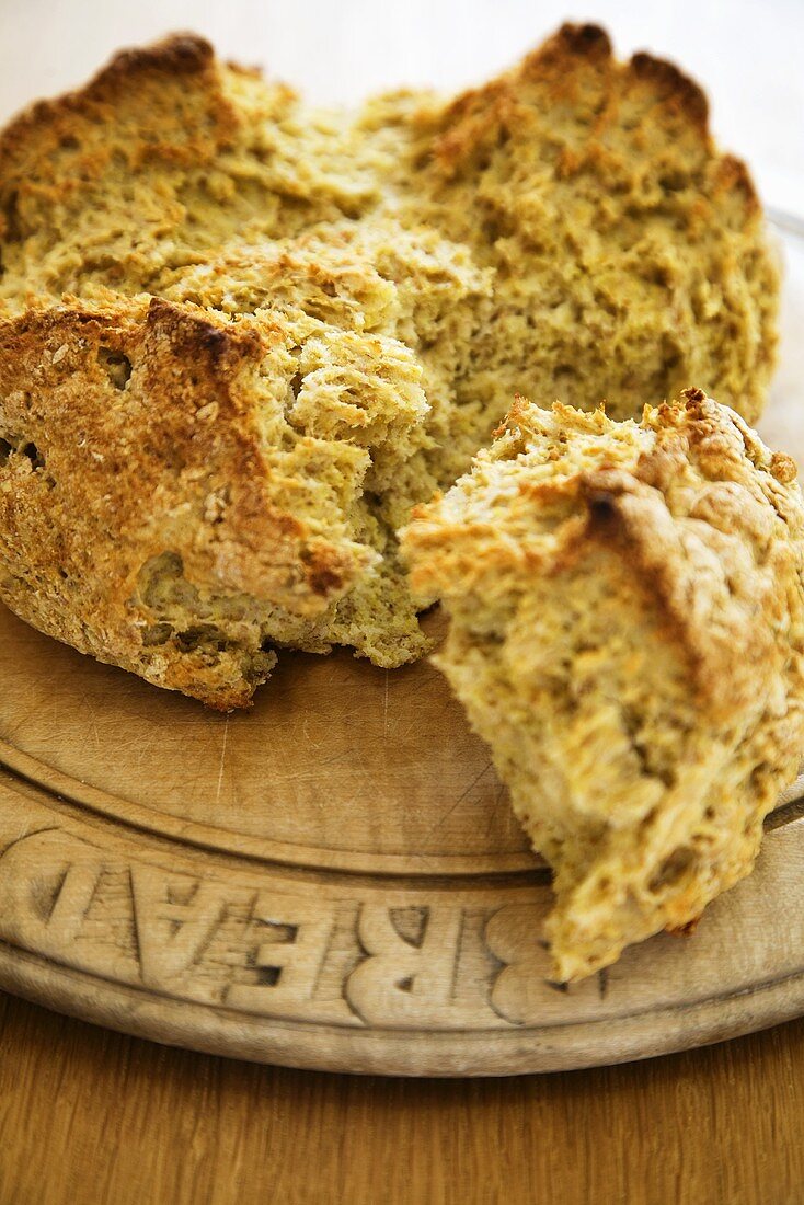 Soda Bread on Bread Board