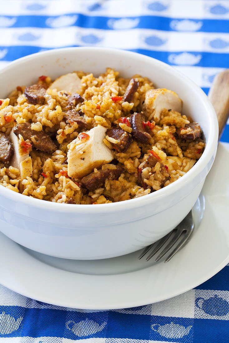 Jambalaya (Reis mit Hähnchen, USA)