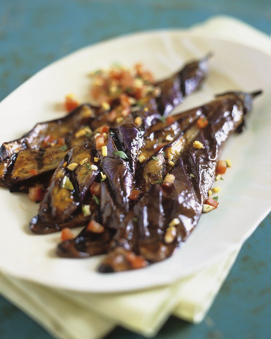 Grilled Tandoori Eggplant