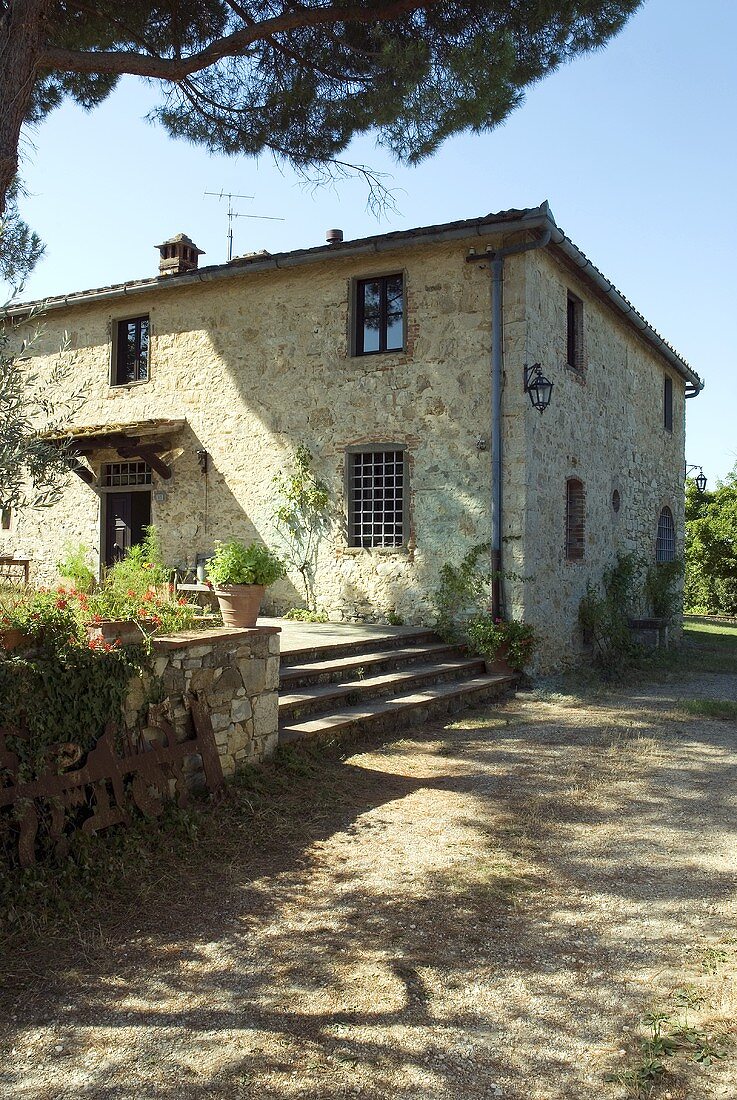 Ein toskanisches Steinhaus aus dem 17. Jahrhundert